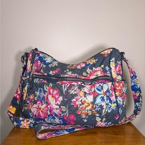 Vera Bradley On-the-Go Crossbody Bag (Large) - Floral Print